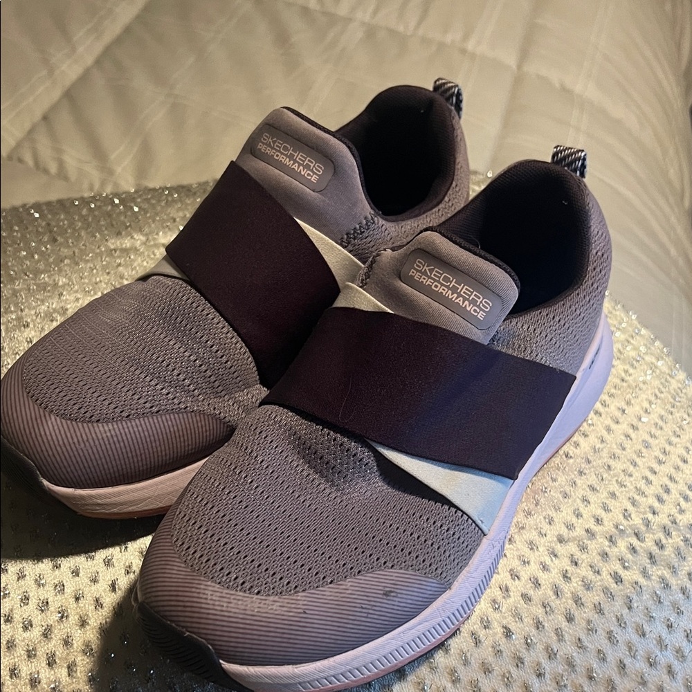 Skechers Women's Slip-On Sneakers - Purple and pink